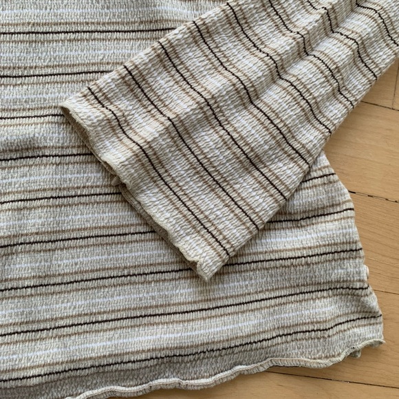 Striped Cream Lolë Pullover - Picture 6 of 8